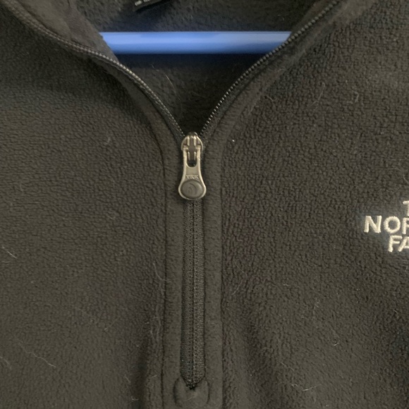 Black North Face Fleece Quarter Zip - Picture 4 of 5